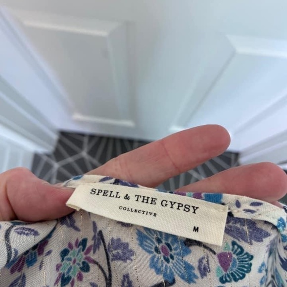 Spell & The Gypsy Dahlia Strappy Dress Size Medium Like New Condition - Picture 3 of 4